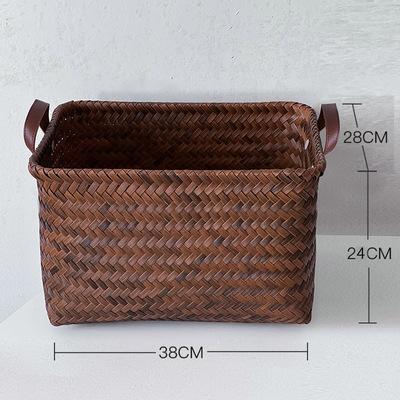 藤编编织编织收纳郊游野餐脏衣篮