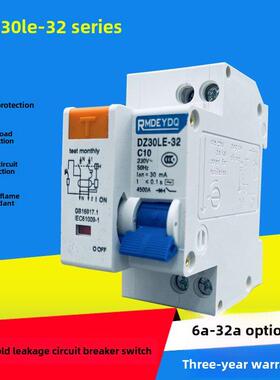 DZ30LE-32A家用小型漏电保护器DPN空气开关双进双出双线16a20a25A