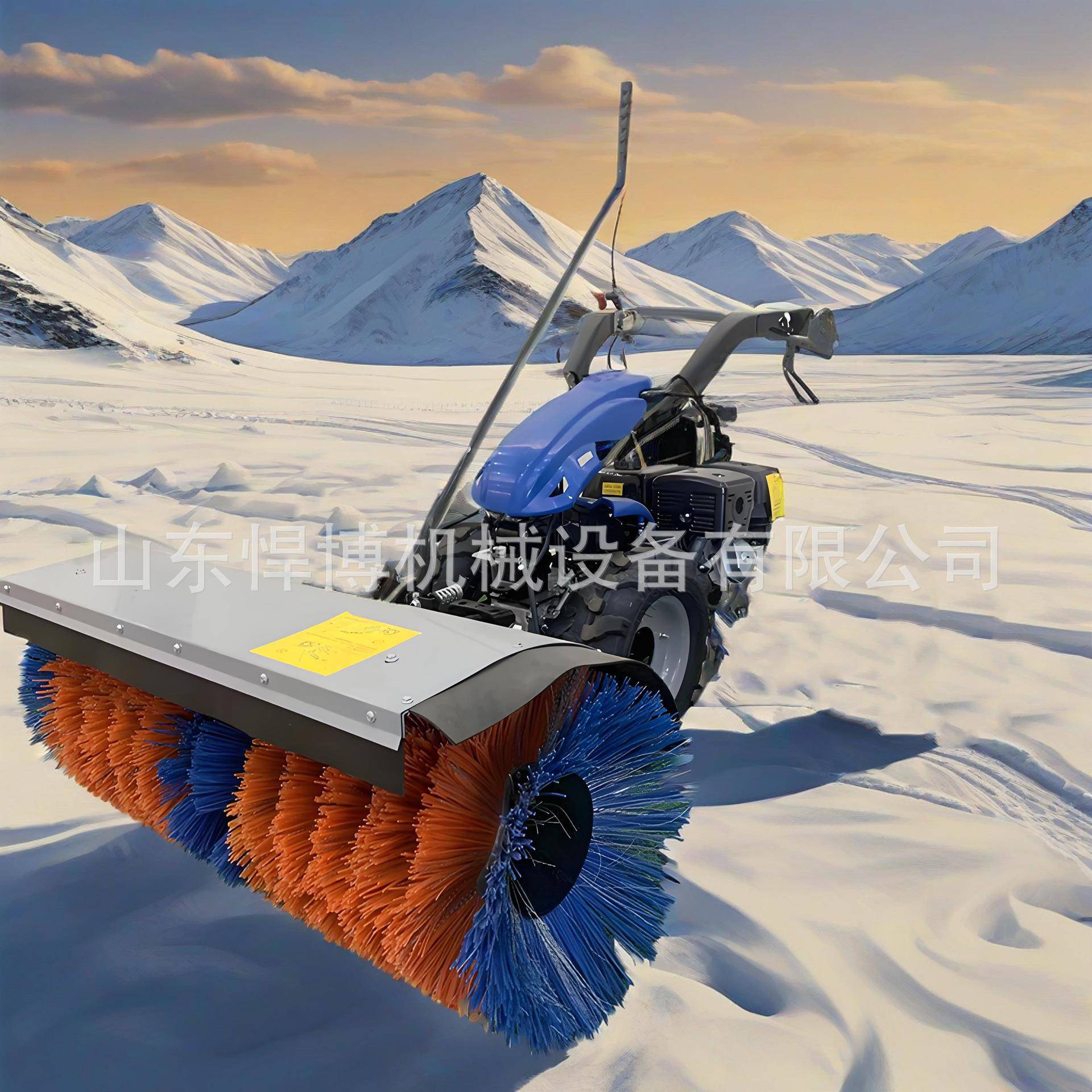 手推扫雪机手扶小型大棚物业清雪除雪机公园物业道路清雪设备