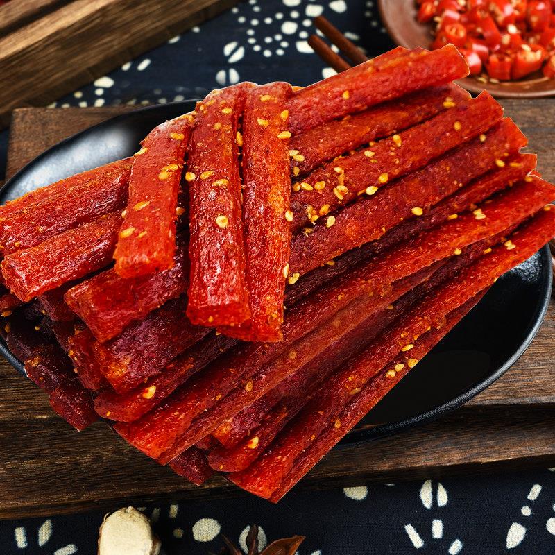 豆角干辣条散装零食蒜香味豆皮经典儿时麻辣素肉零食小吃休闲 食