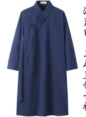 武当86006D-U太服饰冬季加厚长袍服秋冬斜襟太极服冬装加山厚武当