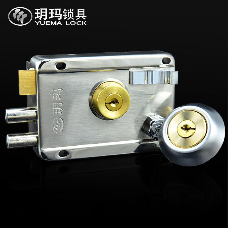 玥玛735-8698外装门锁老式防盗门铁门木门大门防盗锁具安全锁图片