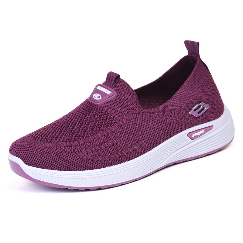 正品老北京布鞋女运中老舒适软底年妈妈鞋平单鞋一脚底蹬休闲动健