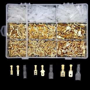 2.8插簧插片护套冷压接线端子插拔式 4.8 6.3 900PCS盒装