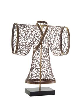 创意手工锻打金属铁艺桌面摆件摆放陈列装饰品摆饰抽象不规则雕塑