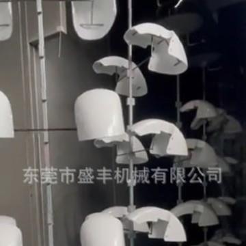 广东厂家定 制摩托车零部件喷漆流水线|专业制定悬挂摩托车喷涂
