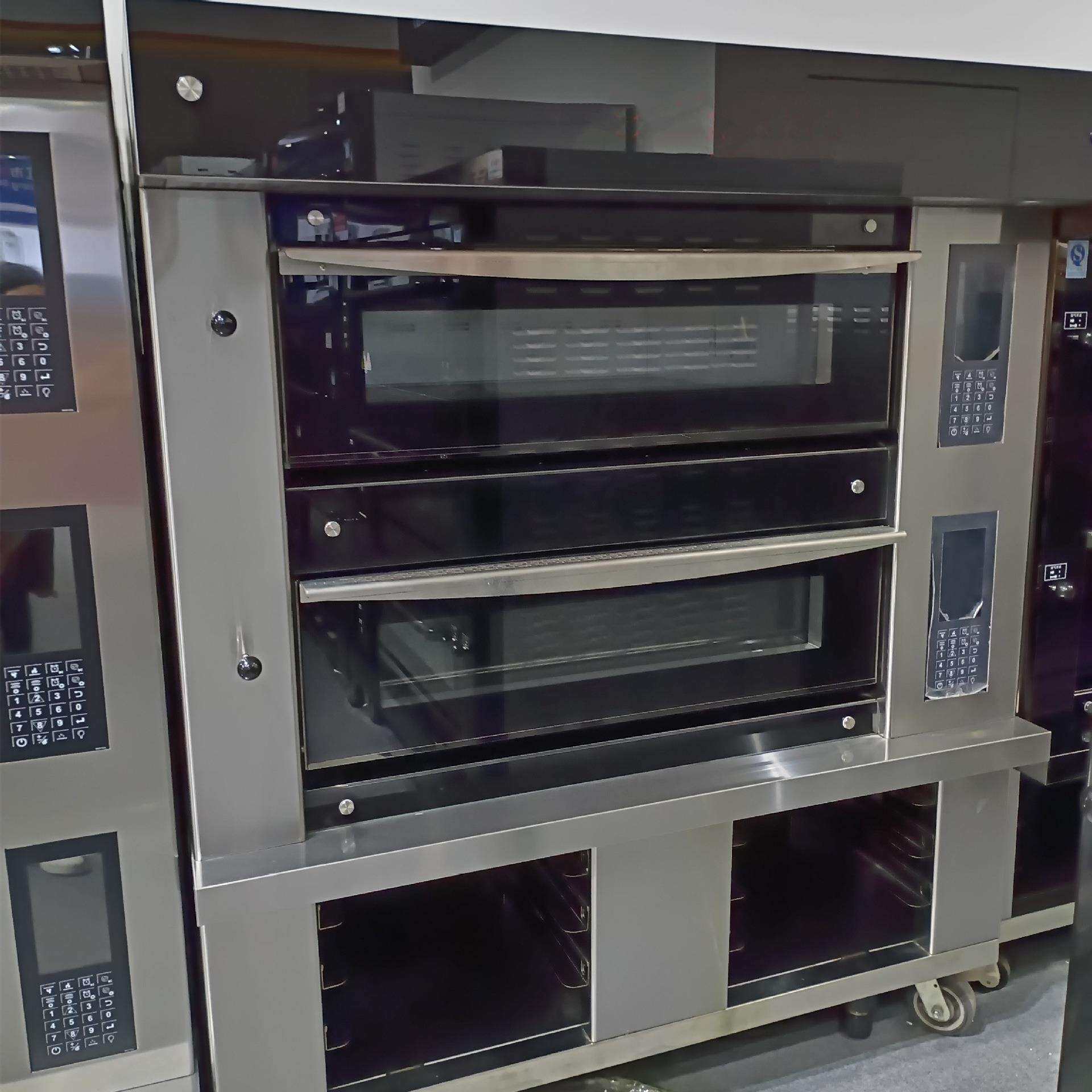 商用分层款电烤箱 一层两盘两层四盘三层六盘烤箱 记忆菜单液晶屏