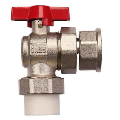 地暖水分配器Ppr热熔水进回水球阀冷热水角阀内外线地暖套筒阀