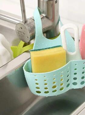 Kitchen Sink Holder Hanging Drain Basket Adjustable Soap Spo