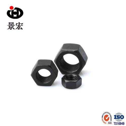 厂家销售 GB6170发黑六角螺母 10级高强度六角螺母 螺帽 M10 M12