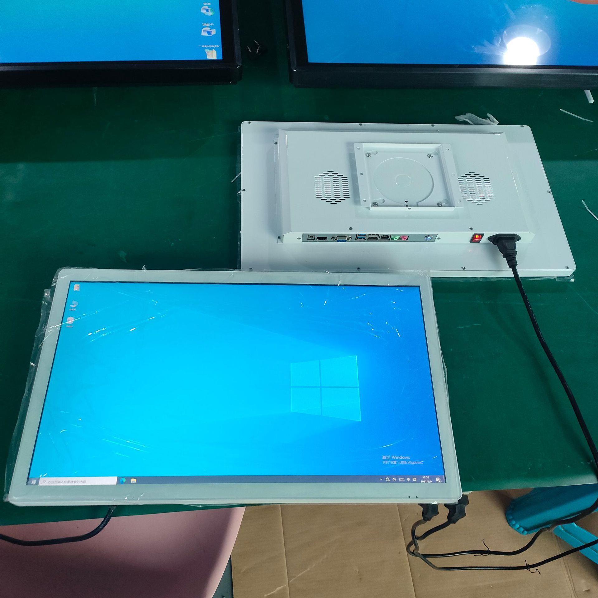 高品质纯白49寸壁挂式广告机白色/高清触控液晶看板大屏触摸电脑