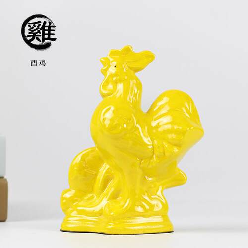 陶瓷十二生肖摆件全套鼠牛虎兔龙蛇马羊猴鸡狗猪工艺品 创意礼品