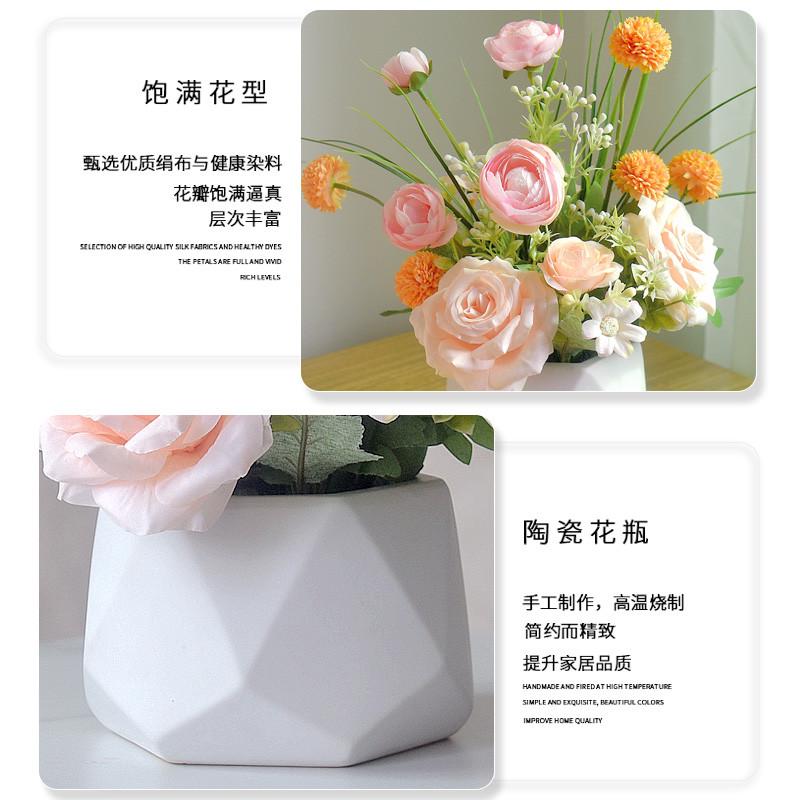 假花花客厅家居装饰品塑料花室内餐桌花摆设盆栽轻奢花艺摆件