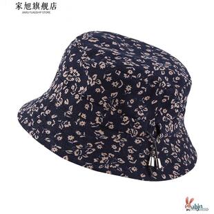 老太太帽子春夏天薄款 奶奶渔夫帽 女布帽中老年女士帽子老年人夏季