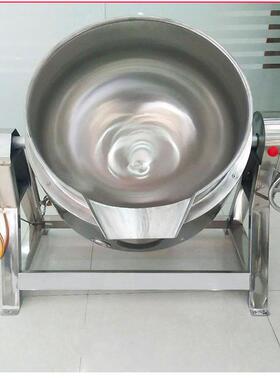 商用阿胶电加热搅拌设备火锅酱料夹层锅燕窝粥不锈钢搅拌夹层锅