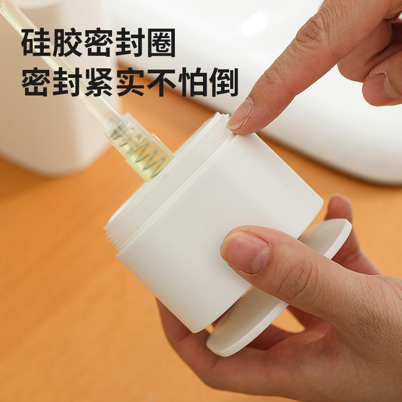 家用压收沐纳创意浴室洗手液分装瓶按瓶压式佐致（收按浴露大容量