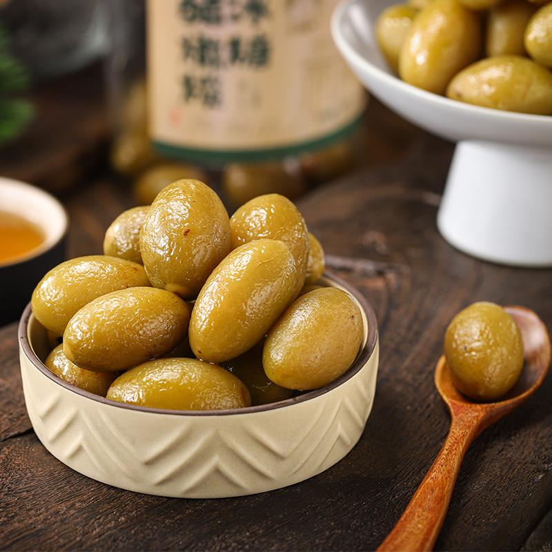 新货泉州特产老狮夫冰糖醋橄榄闽南醋泡橄榄腌制蜜饯止咳润喉润肺