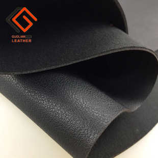 半PU人造革厚革小荔枝纹细纹手袋箱包软包硬包皮料面料 国联皮革