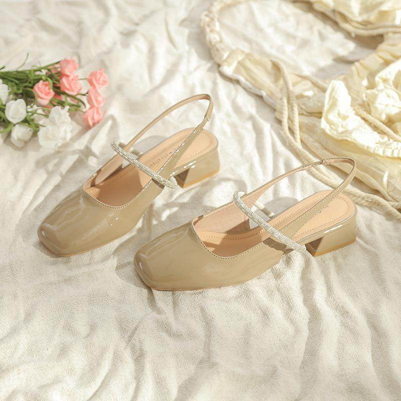 法式绝美高跟鞋粗跟包头凉鞋女2026新款夏季配裙子银色玛丽珍单鞋,女鞋,浅口单鞋,淘宝优惠券,粉丝福利购,淘宝优惠卷