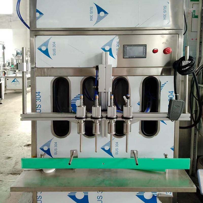 半自动果汁饮料灌装机5升桶装白酒灌装机玻璃水防冻液灌装设备