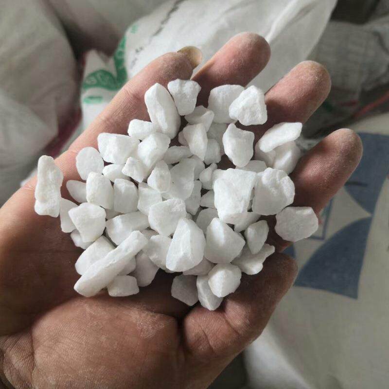 白色洗米石机制水磨石日式枯山水造景砾石墙面用小石米鹅卵石