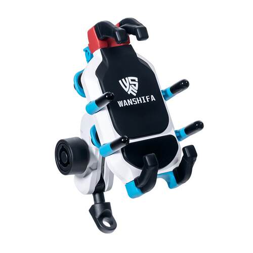 铝合金机车手机架防震防抖减震电动车导航无线 线充电手机架