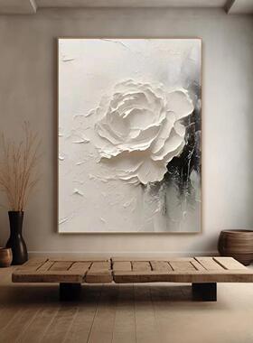 纯手绘画跨境简约客厅沙发背景墙装饰画立体砂岩手绘肌理挂画抽象