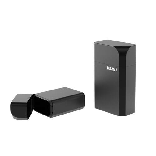 BOSMAA汽车钥匙屏蔽盒子KB025数控铝制金属CNC转轴翻盖磁铁吸合盒