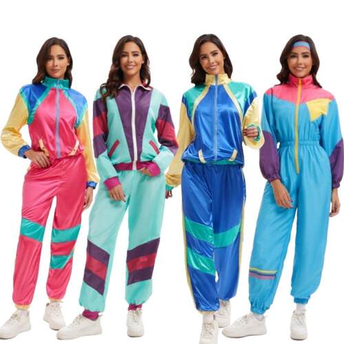 Disco era couple costume hippie dance hip-hop stage