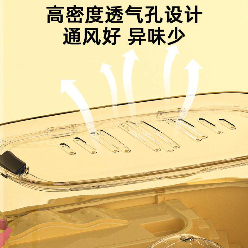 新款直销豪华仓鼠笼特大号花枝鼠塑料双层仓鼠亚克力笼子透明现货