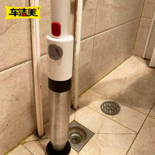 下水道用器器钢桶厕所疏通工具 堵塞直通 疏通管道充气款家用疏通
