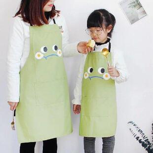 Apron with Pocket Adult and Adjustable Japanese Korean Bibs