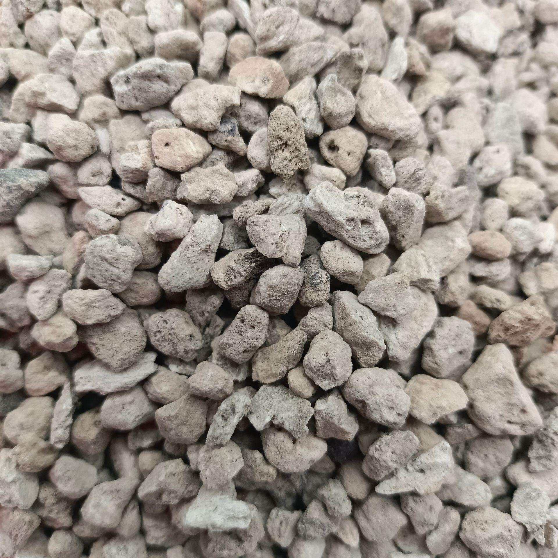轻石颗粒现货供应垫底石鱼缸造景水族滤透气水土壤用浮石石矿物