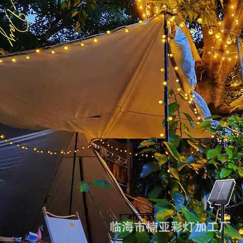 太新款泡球水晶球阳能户外球灯气防水圆球彩灯露节营日庭院装IOO