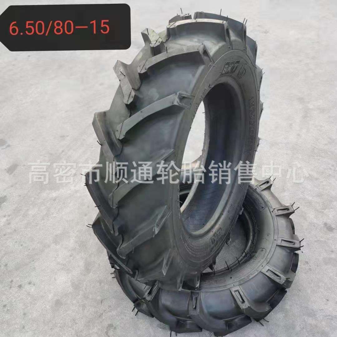 现货播种机轮胎6.50/80-15人字拖拉机轮胎650/80-15可配钢圈出口