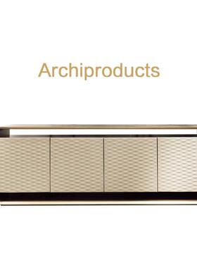 A10LReC08意式轻奢餐边柜奢华简茶约柜厅柜子靠墙家用不锈水钢储