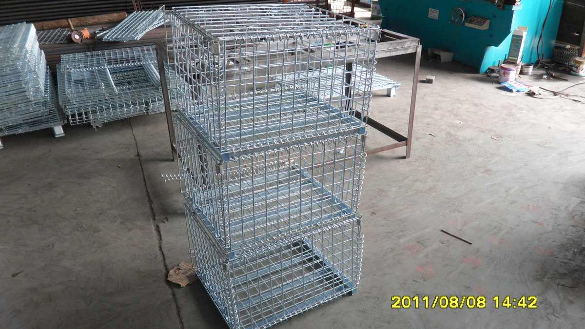 Хранение клетке 宁波工厂仓库1200*1000*890折叠式金属铁制 折式叠式物料仓储笼 Хранение клетке 宁波工厂仓库1200*1000*890折叠式金属铁制 折式叠式物料仓储笼