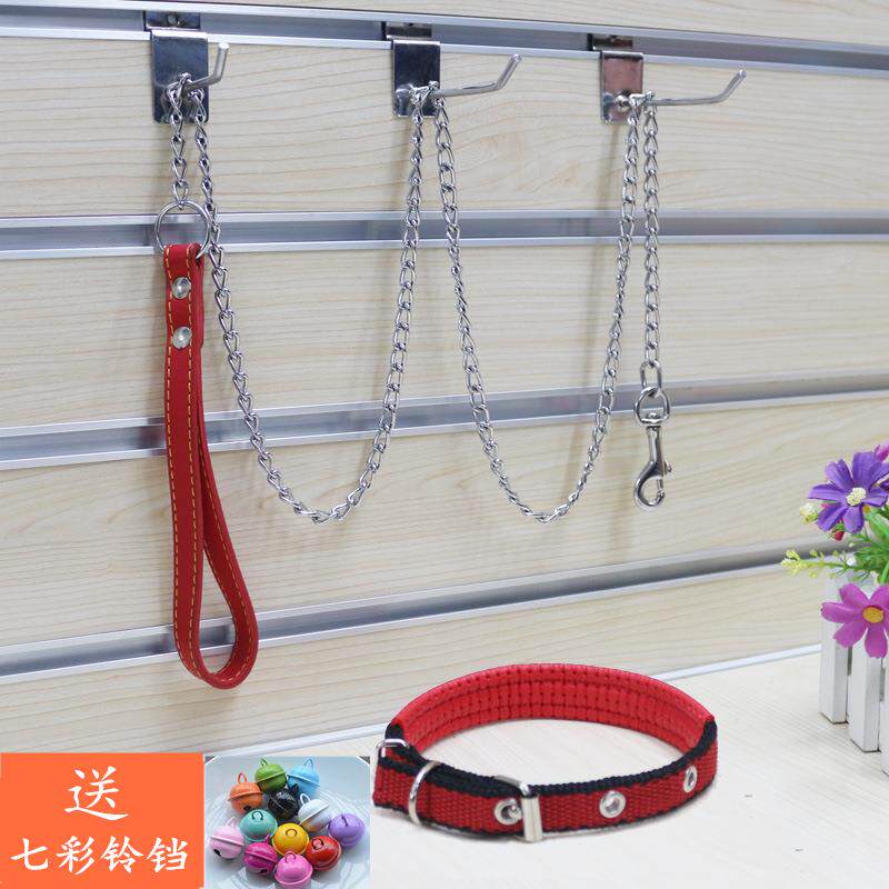 不锈钢牵引绳 狗狗P链项圈链金毛杜宾中大型犬防爆冲P绳金属链子