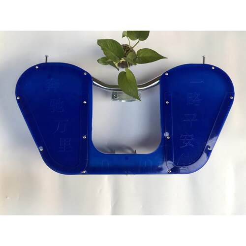 摩托车保险杠前护杠125男装通用摩托车保险杠带挡风板置物箱 加厚