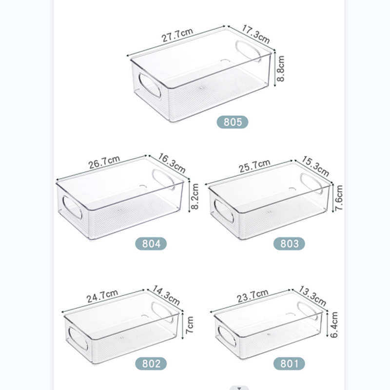 5件套透明塑料收纳盒厨房杂物桌面整理盒蔬菜水果冰箱收纳,居家布艺,收纳盒,淘宝优惠券,粉丝福利购,淘宝优惠卷