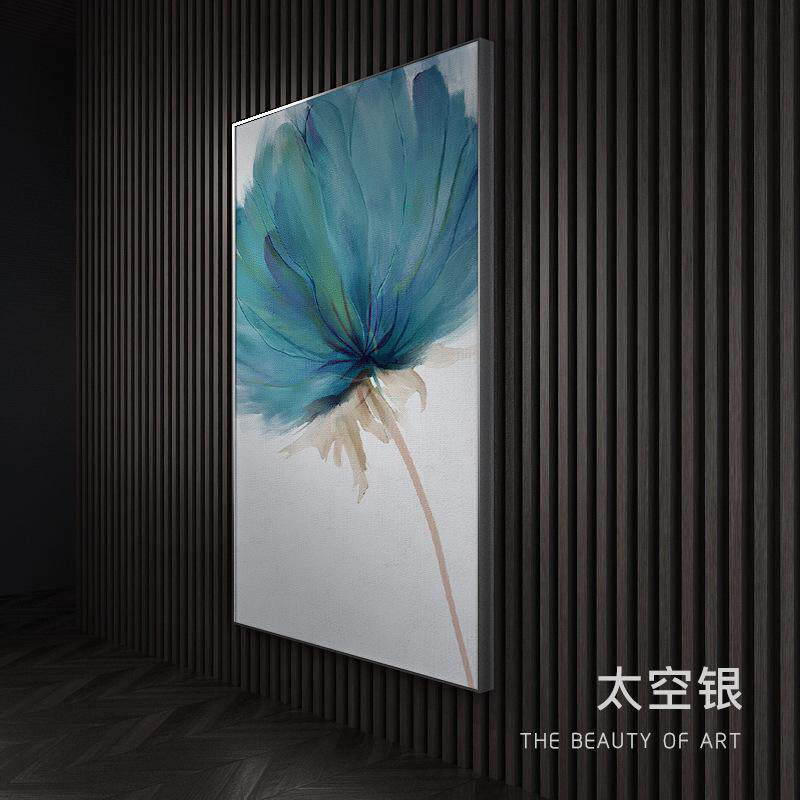 轻小玄关客厅奢餐厅手绘油画 欧风北装饰画清新油画纯挂画现代