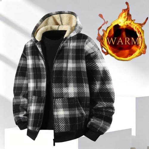 U 38041 Men's Striped Fleece Hoodie 士卫衣