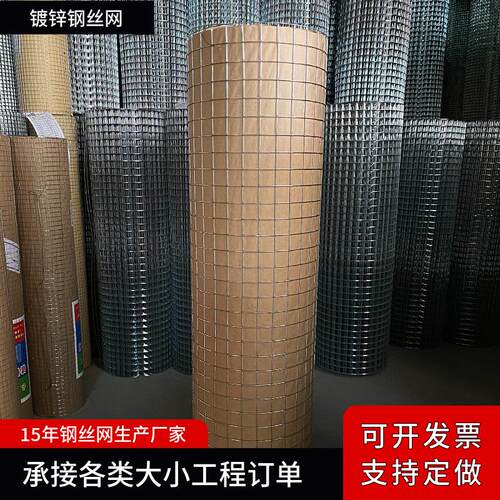 厂家外墙保温批荡挂网钢丝网镀锌电焊网内外墙抹灰挂灰铁丝网