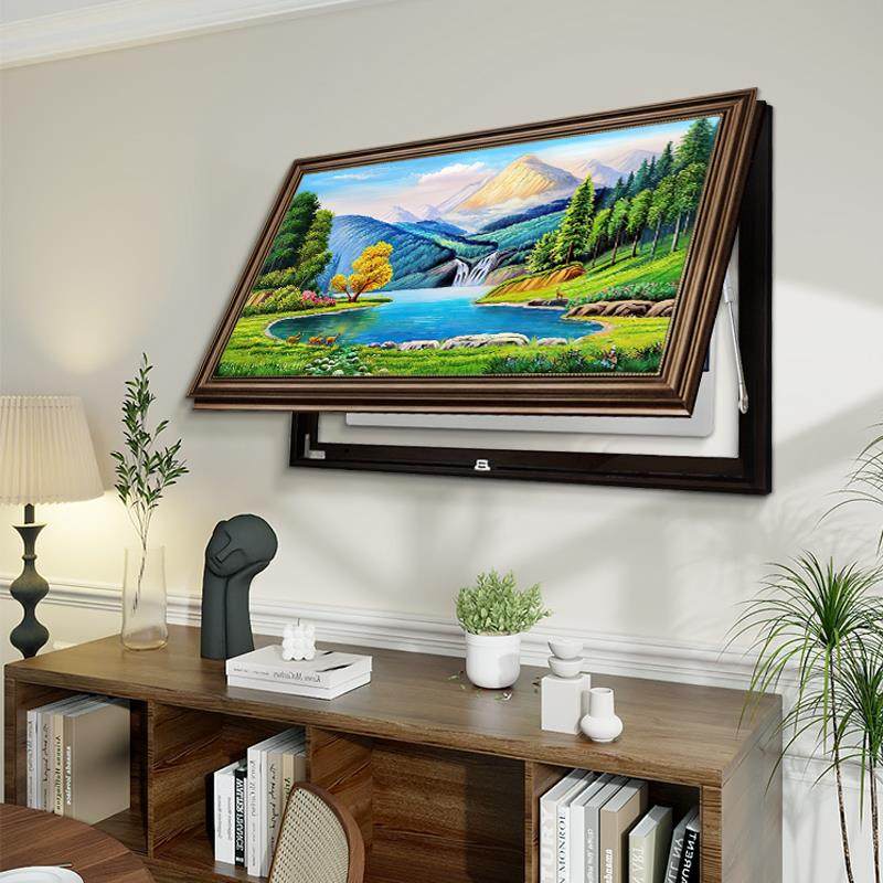 欧式大尺寸电盒表挡箱无品牌/装饰画2美025新款免打孔遮电闸配电