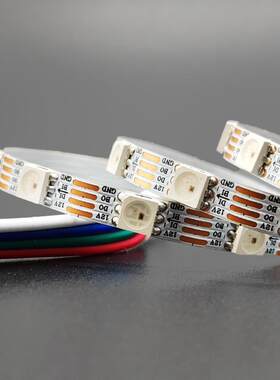 WS2815B-V1氛围灯充电桩幻彩灯带 一米60灯窄板5.5MM可编程源头厂