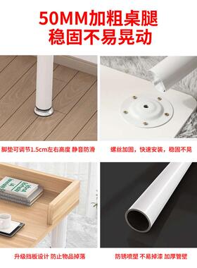 高低长挡板电脑桌床边延伸卧室窗台短腿ri0t制窗带桌学习飘脚 定