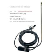 6mm直径侧视图高清内窥镜相机工业管道汽车维修零件检测探头USB驱