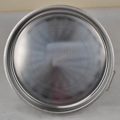 不锈钢圆饭盘圆房家用加厨厚加深形餐AWL盘配菜水盘果盘多用途餐