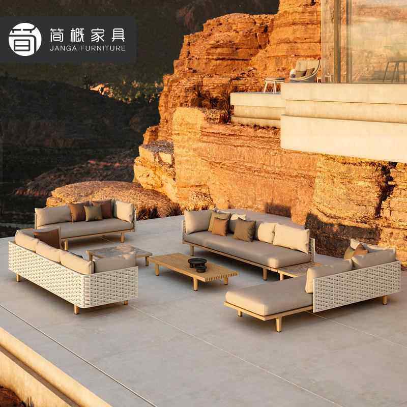 北欧户外闲沙休402发别酒店沙滩边海景墅房藤编室海外大沙发茶几,住宅家具,户外沙发,淘宝优惠券,粉丝福利购,淘宝优惠卷