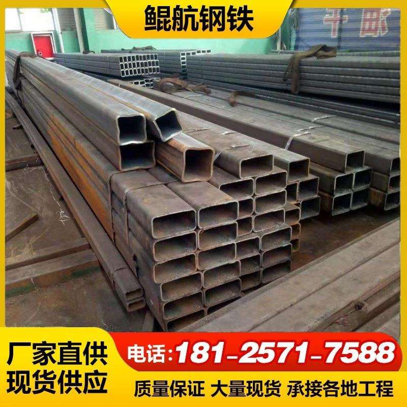 Q235方管空心铁管方通矩形管黑铁管大棚镀锌方钢管加固零切钢型材